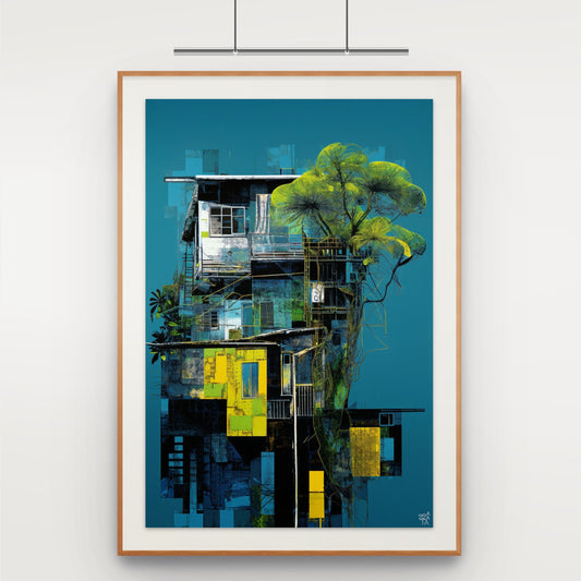 Vertical Favela collector edition displayed in contemporary interior