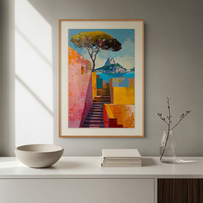 Casa do Sol fine art print displayed in contemporary interior