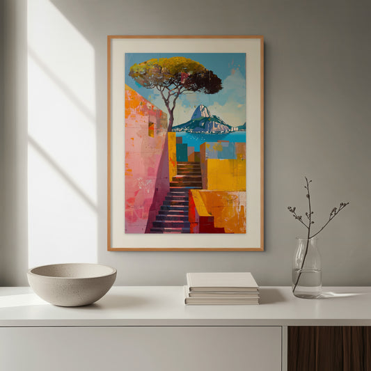 Casa do Sol fine art print displayed in contemporary interior