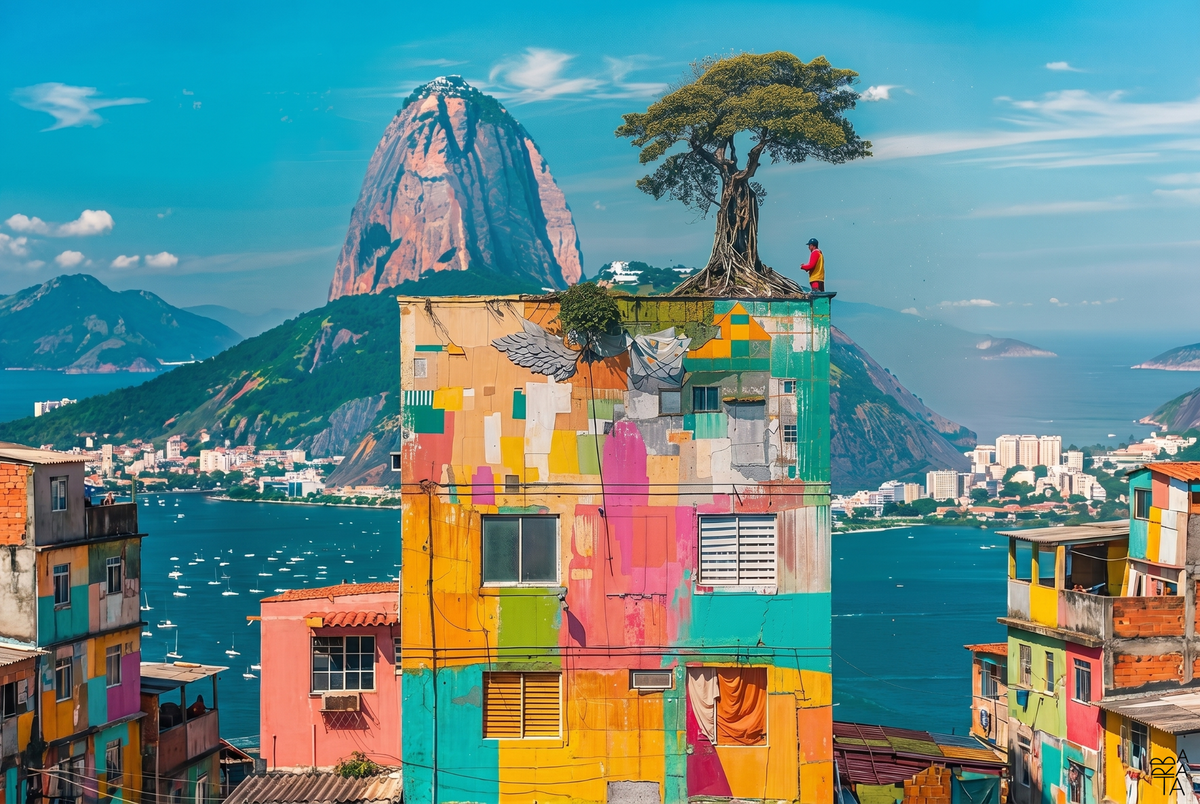 Favela Geometry fine art print by Fernando Barata