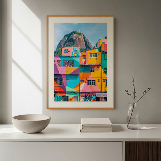 Morro Colors fine art print displayed in contemporary interior