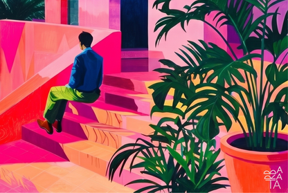 Pink Horizon fine art print by Fernando Barata