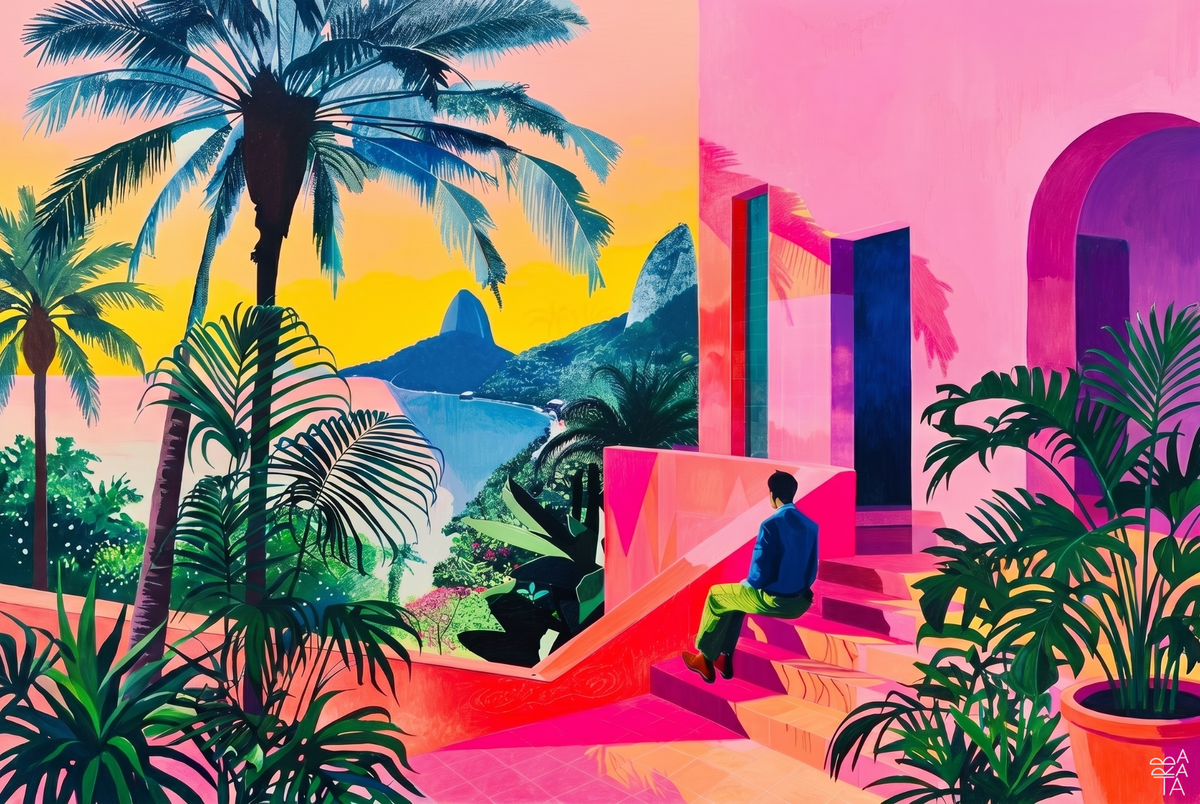 Pink Horizon fine art print by Fernando Barata