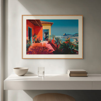 Sol Terrace fine art print displayed in contemporary interior