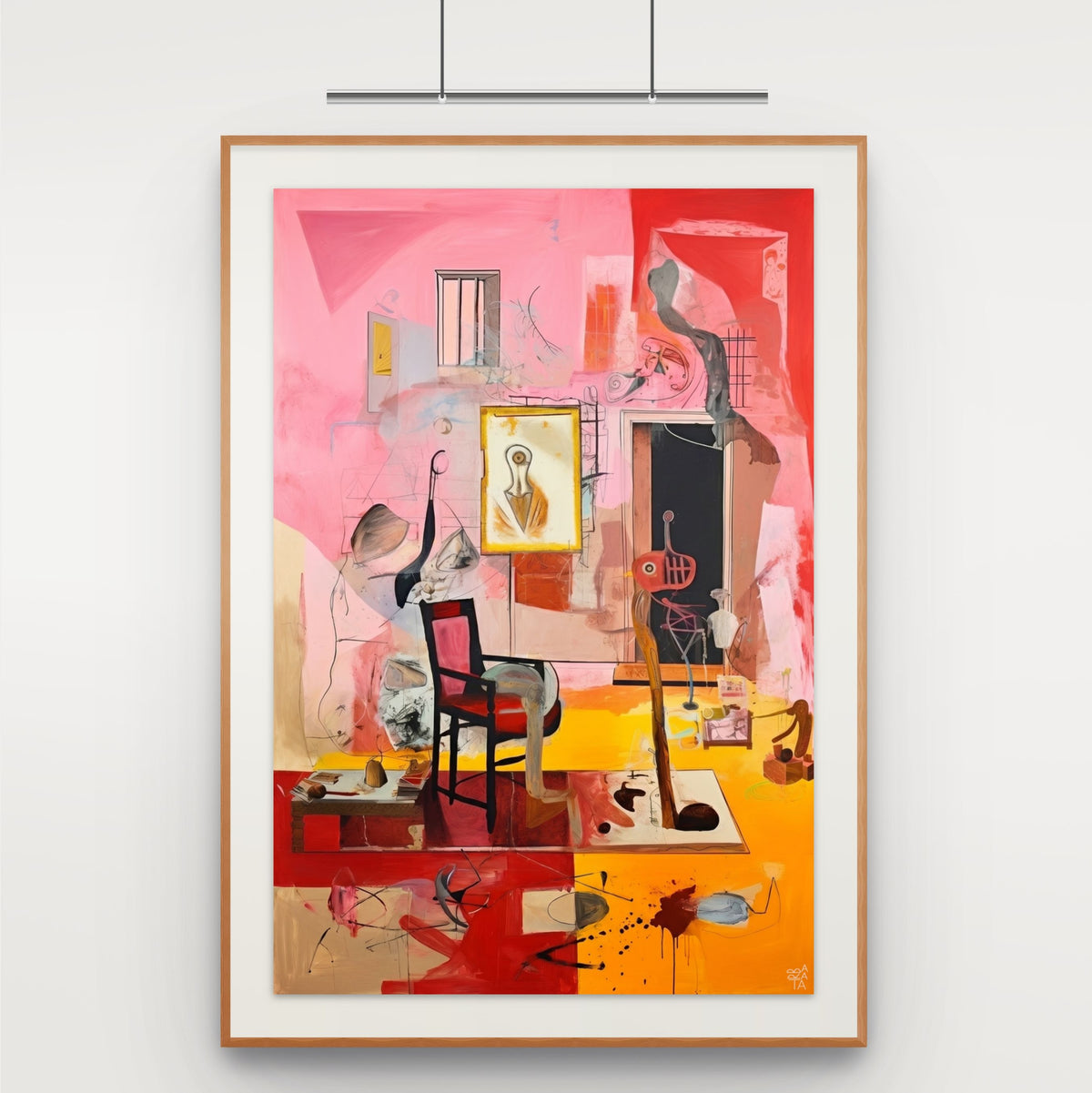 The artist studio collector edition displayed in contemporary interior