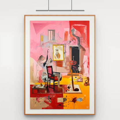 The artist studio collector edition displayed in contemporary interior